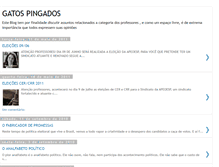 Tablet Screenshot of gatospingados2010.blogspot.com