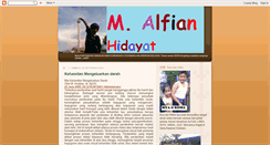 Desktop Screenshot of alfianhidayat.blogspot.com