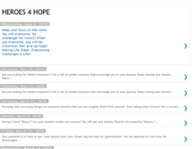 Tablet Screenshot of heroes4hope.blogspot.com