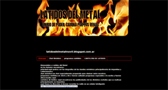 Desktop Screenshot of latidosdelmetal.blogspot.com