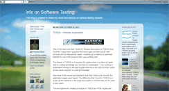 Desktop Screenshot of infoonsoftwaretesting.blogspot.com