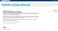 Desktop Screenshot of holisticlivingnetwork.blogspot.com