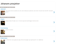 Tablet Screenshot of johansensprosjekter.blogspot.com
