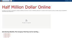 Desktop Screenshot of halfmilliondollar.blogspot.com