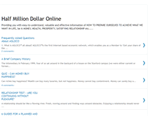 Tablet Screenshot of halfmilliondollar.blogspot.com