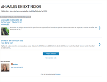 Tablet Screenshot of animalesextincionandres.blogspot.com