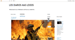 Desktop Screenshot of losdiariosmasleidos.blogspot.com