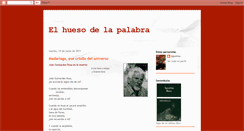 Desktop Screenshot of elhuesodelapalabra.blogspot.com