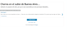 Tablet Screenshot of chorrosenelsubte.blogspot.com
