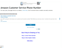 Tablet Screenshot of amazoncustomerservice.blogspot.com