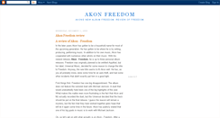 Desktop Screenshot of akonfreedom.blogspot.com
