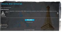Tablet Screenshot of historiarteuniversal.blogspot.com