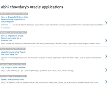 Tablet Screenshot of abhichowdaryoracleapplications.blogspot.com