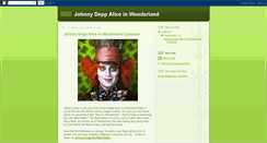 Desktop Screenshot of johnnydeppaliceinwonderland.blogspot.com