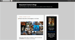 Desktop Screenshot of beaumontevents.blogspot.com
