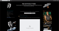 Desktop Screenshot of fast-and-furious-5-movie-trailer.blogspot.com