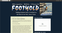 Desktop Screenshot of foothold-mbc.blogspot.com