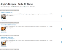 Tablet Screenshot of angiesrecipes.blogspot.com