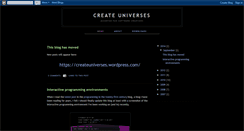 Desktop Screenshot of createuniverses.blogspot.com