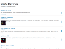 Tablet Screenshot of createuniverses.blogspot.com