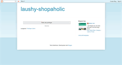 Desktop Screenshot of laushy-shopaholic.blogspot.com