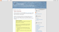 Desktop Screenshot of eduinsights.blogspot.com