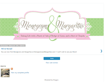 Tablet Screenshot of monogramsandmargaritas.blogspot.com