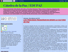 Tablet Screenshot of catedradelapaz.blogspot.com