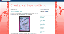 Desktop Screenshot of creatingwithpaperandbows.blogspot.com