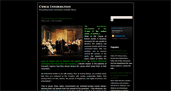 Desktop Screenshot of cyberinformationnet.blogspot.com
