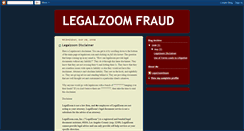 Desktop Screenshot of legalzoomfraud.blogspot.com