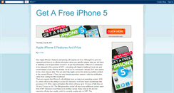 Desktop Screenshot of get-a-free-iphone5.blogspot.com