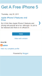 Mobile Screenshot of get-a-free-iphone5.blogspot.com