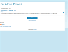Tablet Screenshot of get-a-free-iphone5.blogspot.com