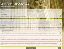 Tablet Screenshot of diritto-internazionale.blogspot.com