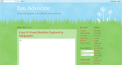 Desktop Screenshot of ecoadvocate.blogspot.com