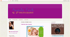 Desktop Screenshot of amandafaithphotography.blogspot.com