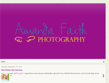 Tablet Screenshot of amandafaithphotography.blogspot.com