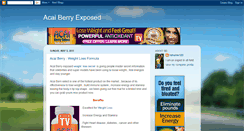 Desktop Screenshot of acaiberryexpose.blogspot.com
