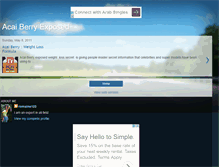 Tablet Screenshot of acaiberryexpose.blogspot.com