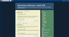 Desktop Screenshot of bieszczadzkie.blogspot.com