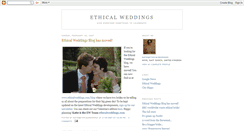 Desktop Screenshot of ethicalweddings.blogspot.com