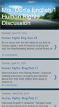 Mobile Screenshot of mrsdonsenglish1humanrightsdiscussion.blogspot.com