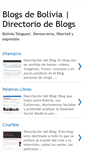 Mobile Screenshot of bloggersbolivia.blogspot.com
