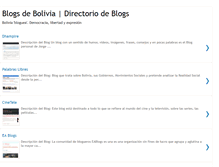 Tablet Screenshot of bloggersbolivia.blogspot.com