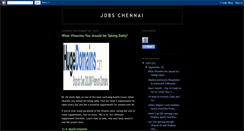 Desktop Screenshot of job-chennai.blogspot.com
