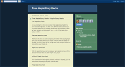 Desktop Screenshot of free-maplestoryhacks.blogspot.com