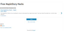 Tablet Screenshot of free-maplestoryhacks.blogspot.com