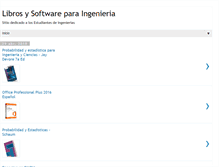 Tablet Screenshot of librosysoftwareparaingenieria.blogspot.com