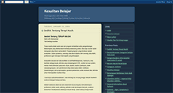 Desktop Screenshot of kesulitanbelajar.blogspot.com